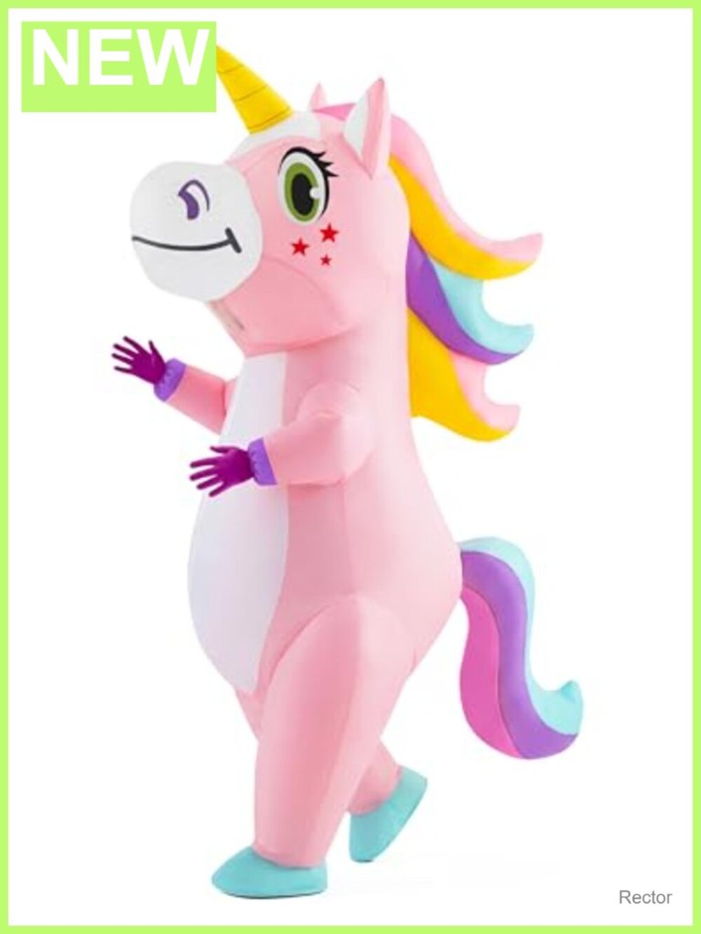 Inflatable Unicorn Costume Full Body Blow Up Suit Adult Halloween Cosplay Party